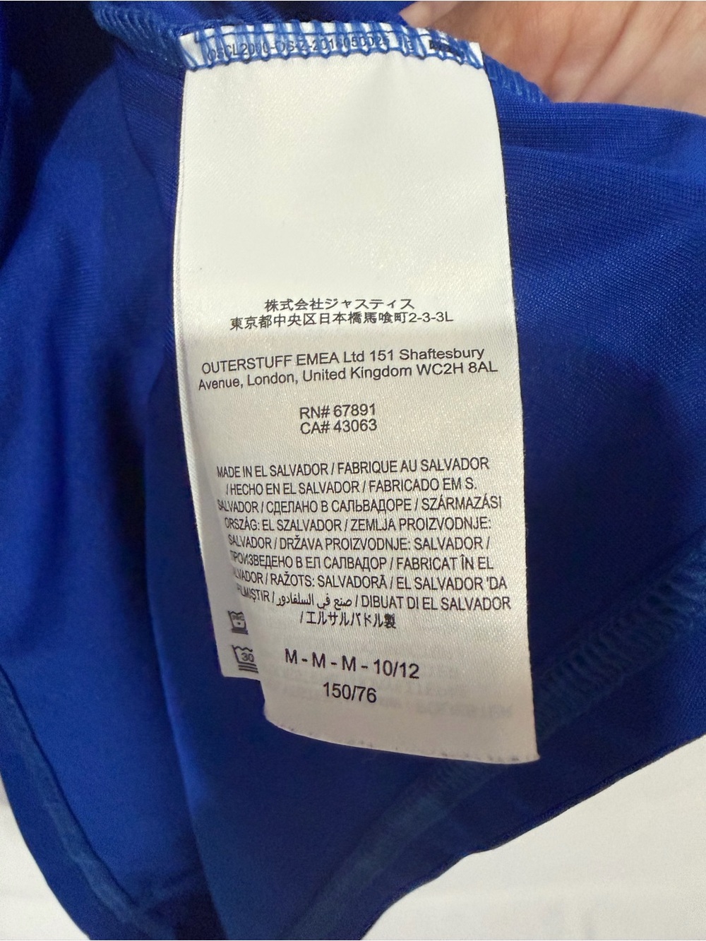 NBA Kids Long Sleeve Knicks Basketball Tee - Royal Blue/ Orange/ White 10/12 N - Picture 5 of 5